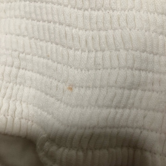 Abercrombie Kids White Halter Sequin Eyelet Lace Ruffle Hem Dress 7/8 Boho Beach - Picture 5 of 10